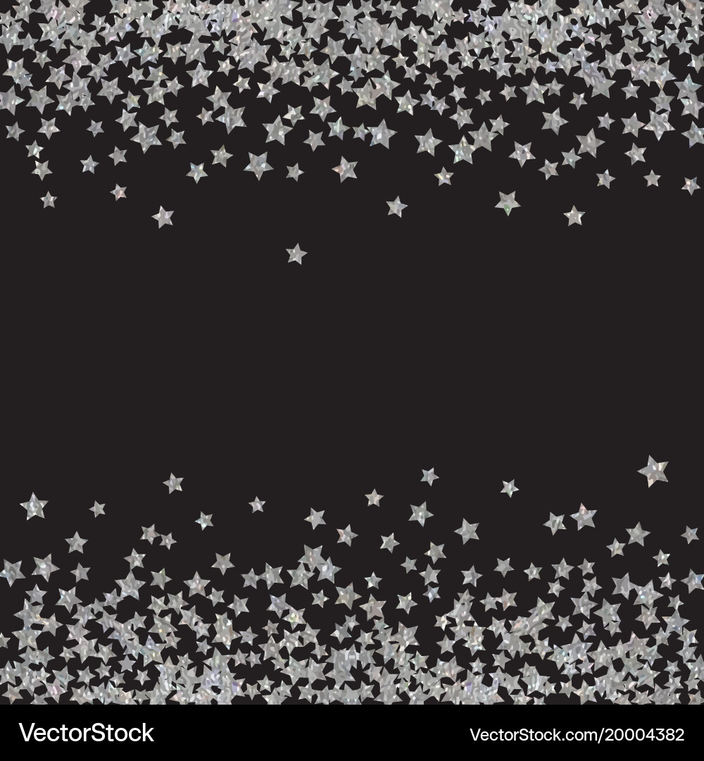 Abstract pattern of random falling stars vector image