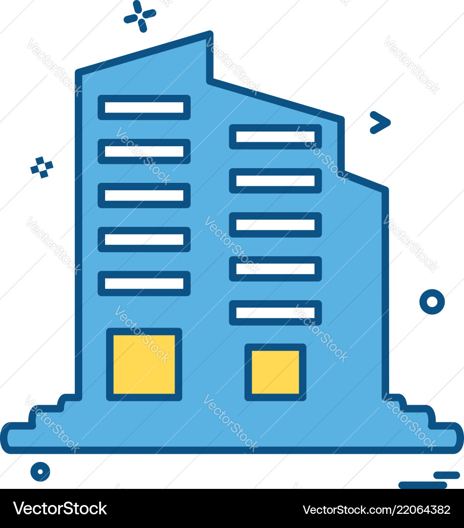 Building icon design Building icon design vector image