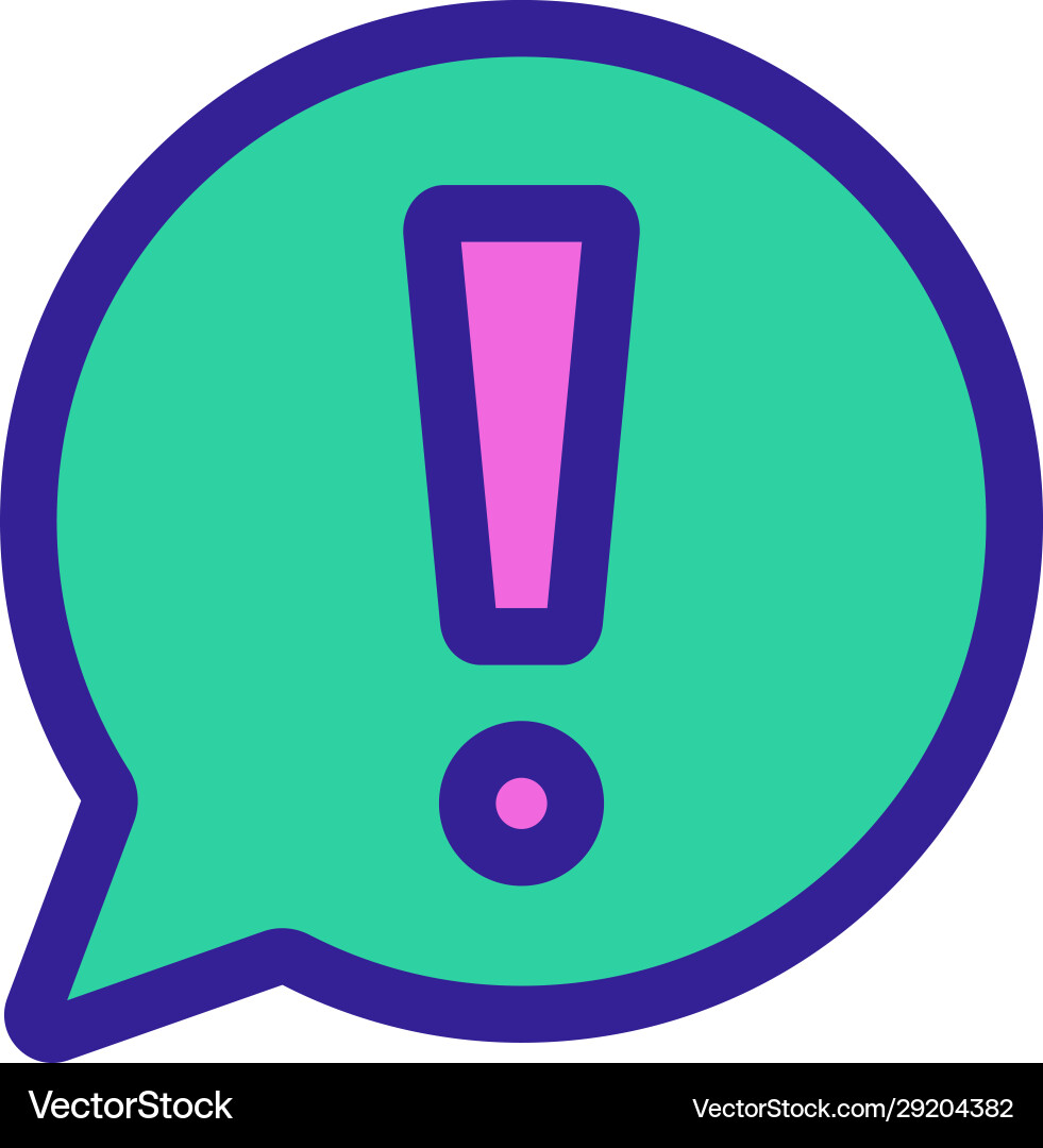 Information message icon isolated contour Information message icon isolated contour vector image