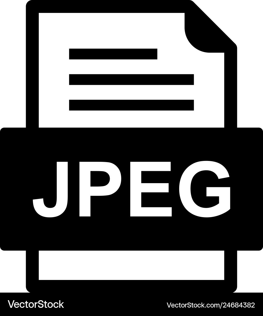 Jpeg file document icon Vector Image