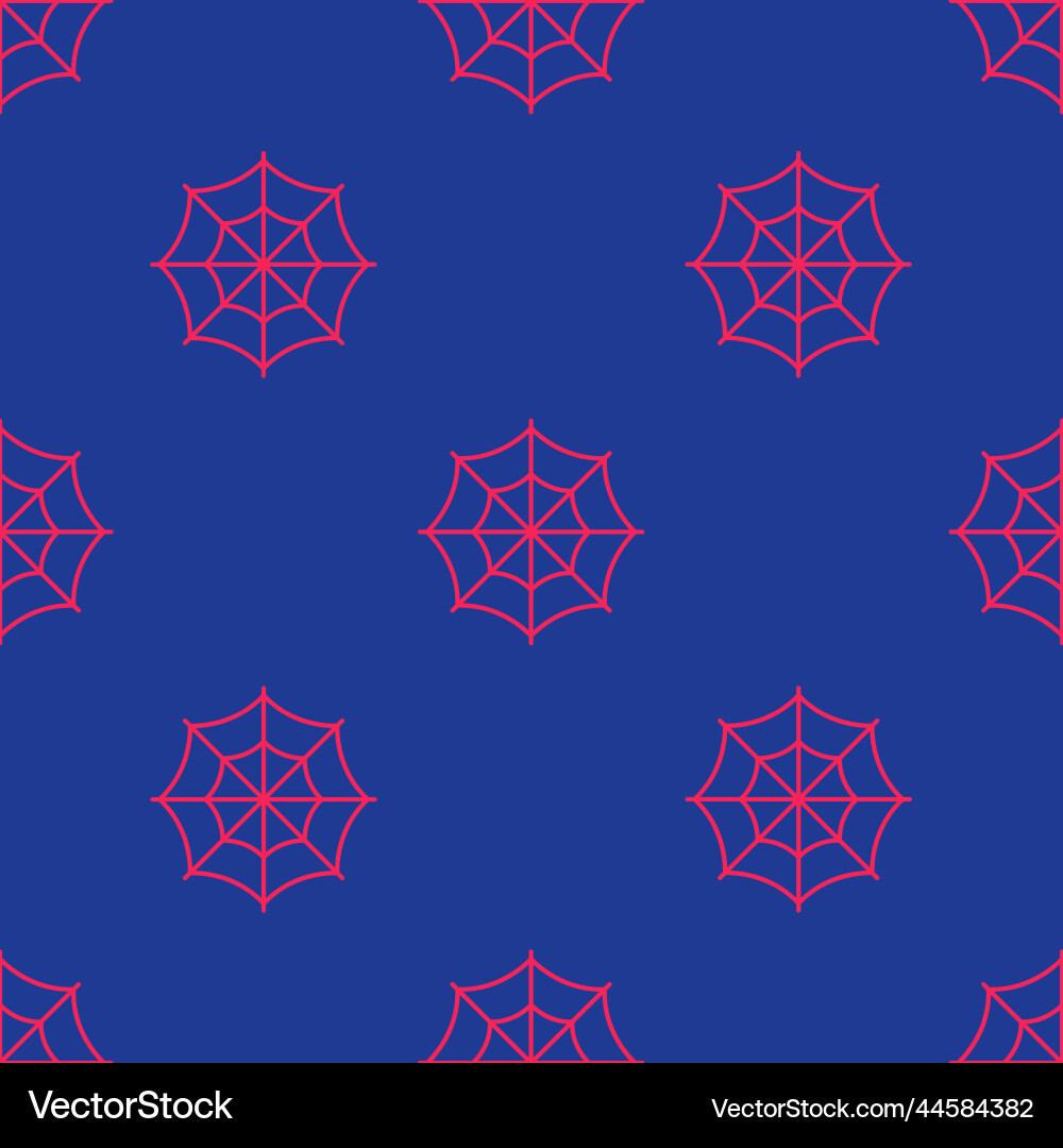 Red spider web icon isolated seamless pattern Red spider web icon isolated seamless pattern vector image