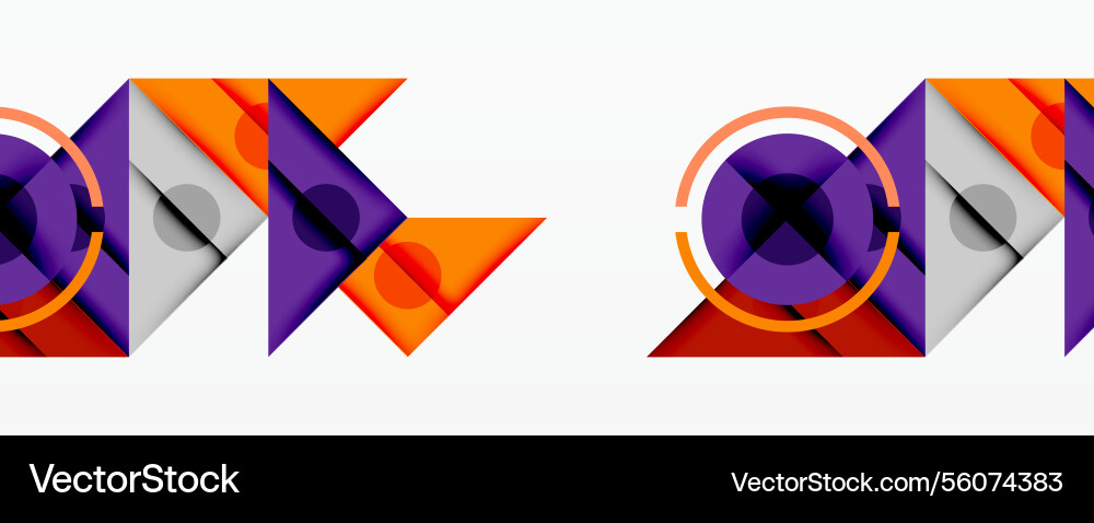 Abstract geometric composition with intersecting Abstract geometric composition with intersecting vector image