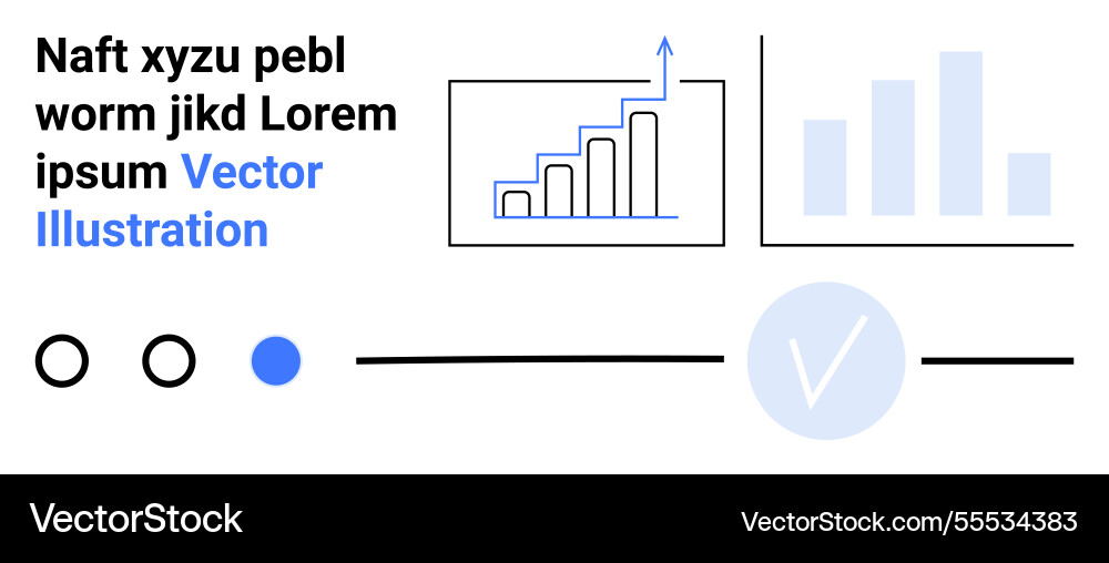 Business analytics with bar graphs and check mark Business analytics with bar graphs and check mark vector image