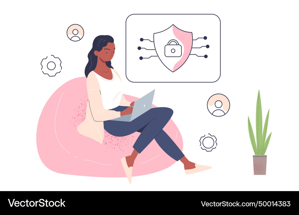 Data access linear concept Data access linear concept vector image