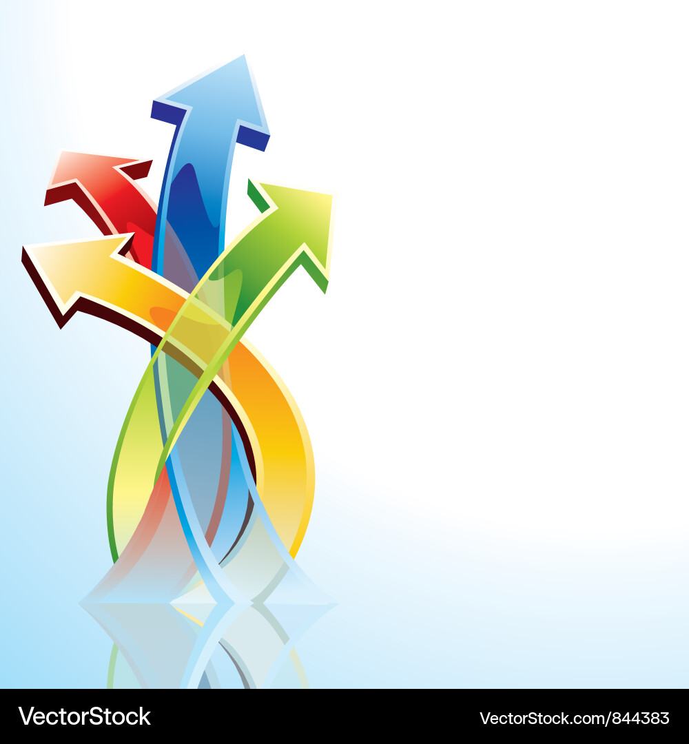 Dynamic Arrow Background vector image