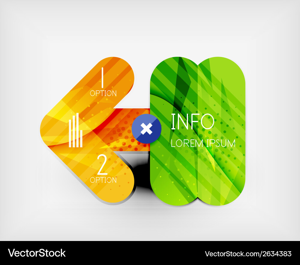 Modern web presentation design layout vector image