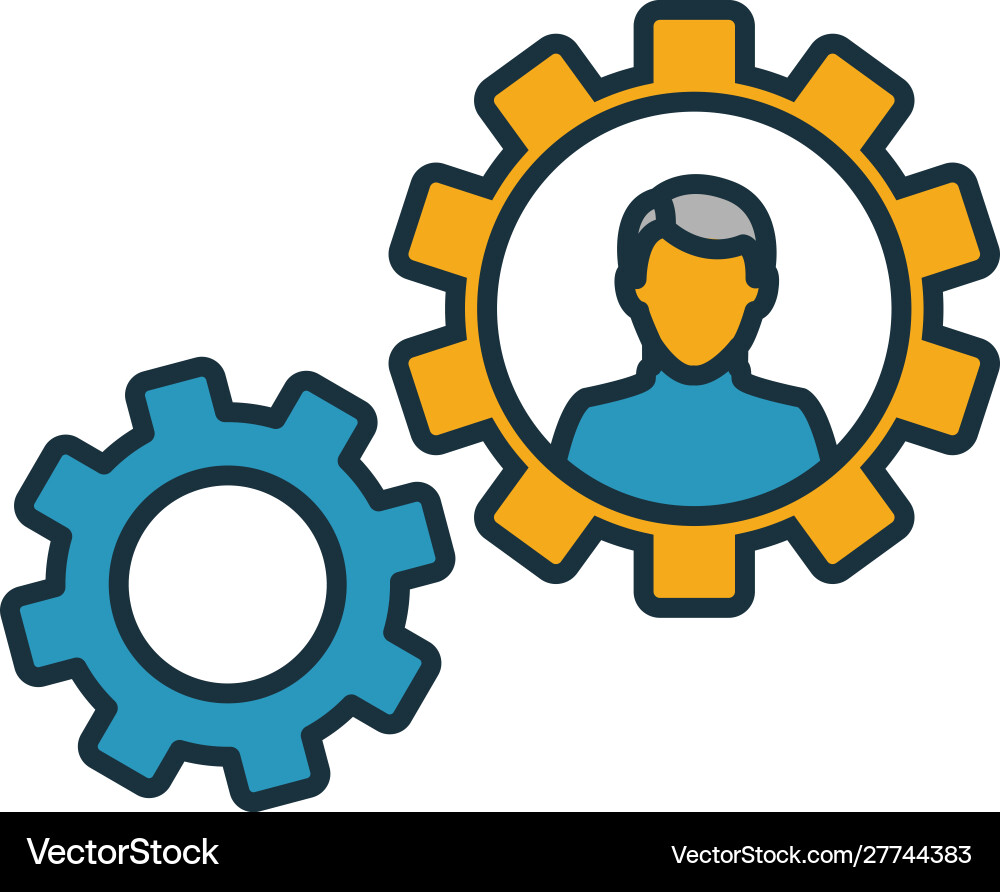 Production manager icon simple element from Vector Image