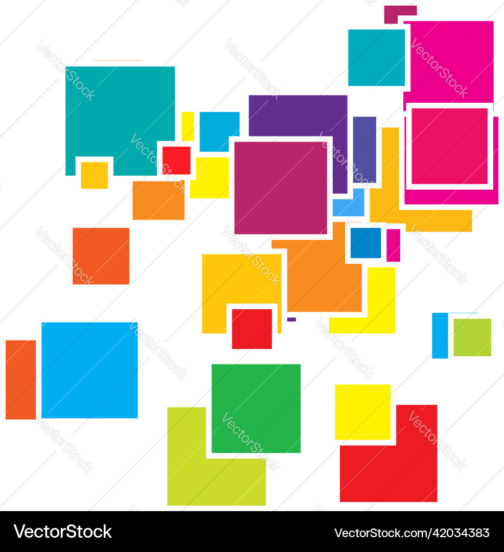 Random scattered squares pattern texture element Random scattered squares pattern texture element vector image