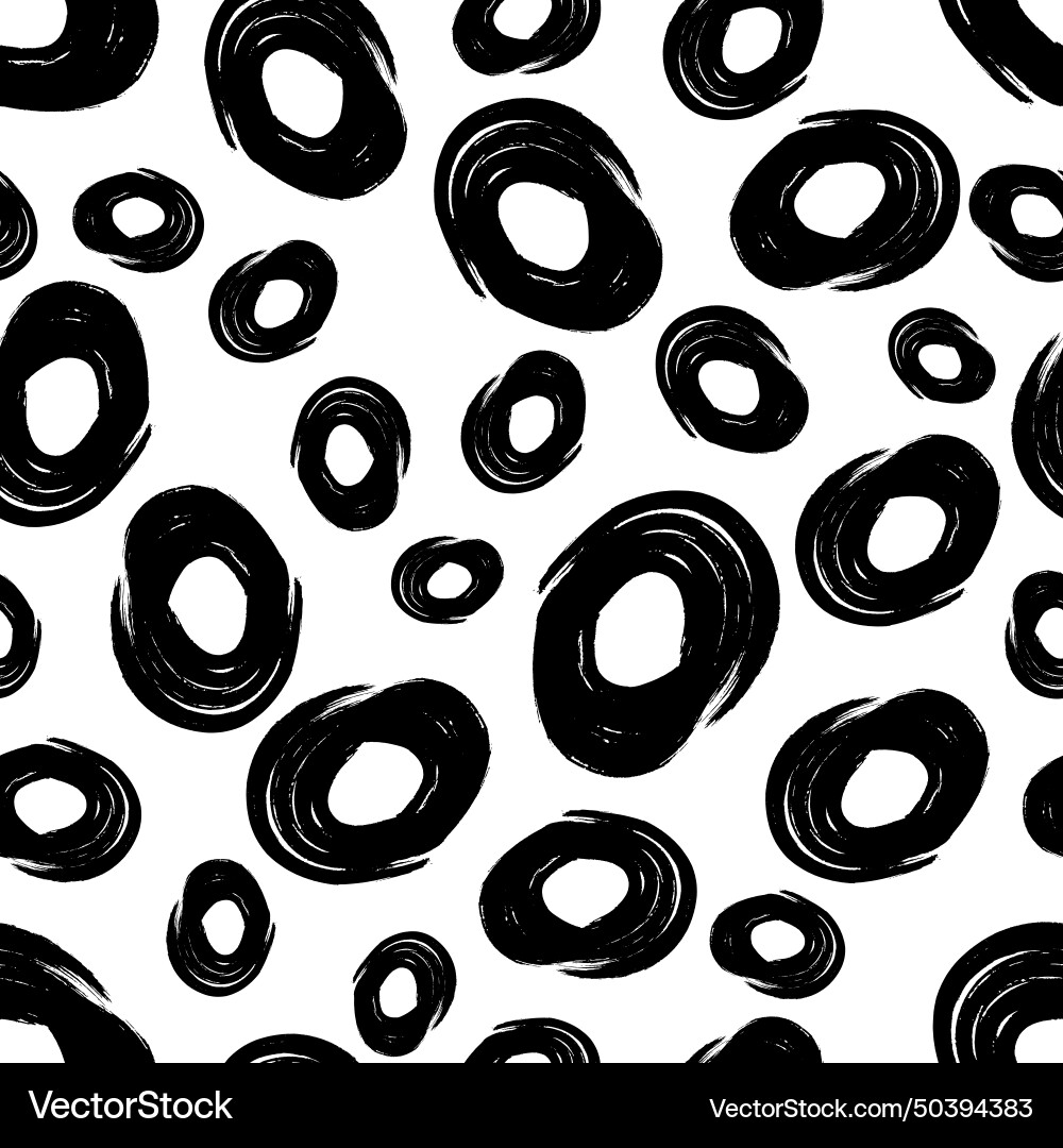Seamless pattern with sketch circles shape Seamless pattern with sketch circles shape vector image