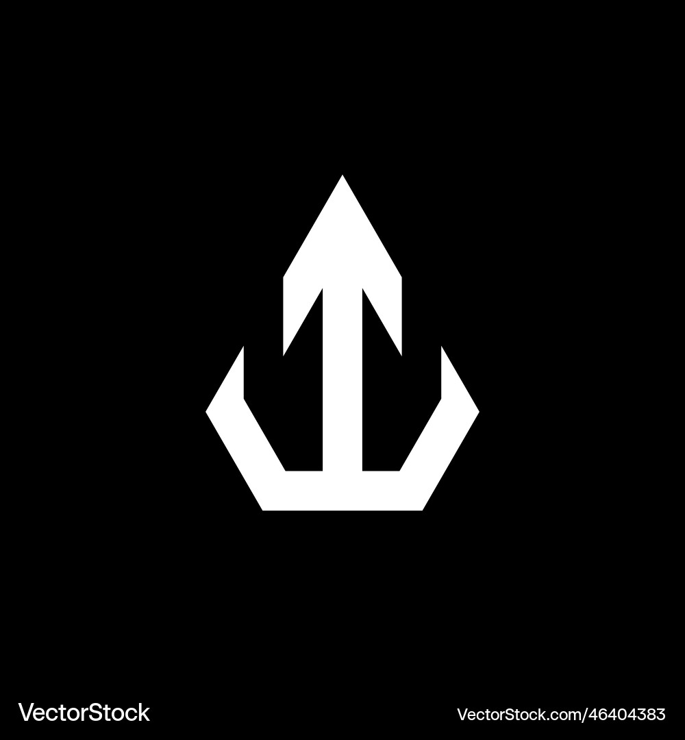 Trident icon design Vector Image