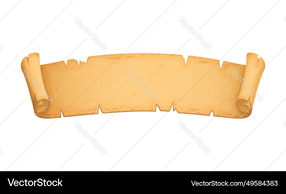 Vintage paper scroll old manuscript or parchment Vector Image