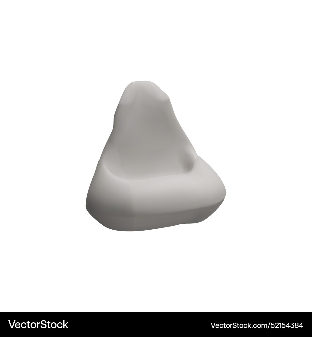 3d with a comfortable grey 3d with a comfortable grey Vector Image