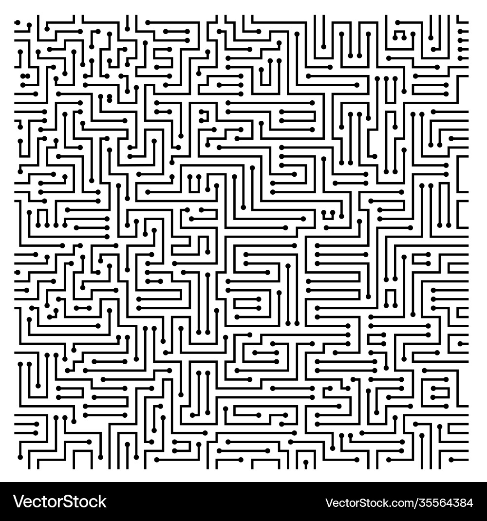 Abstract Circuit Board Pattern vector image