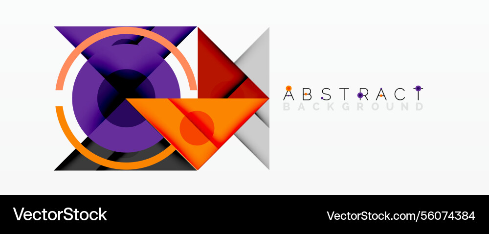 Abstract geometric composition with intersecting Abstract geometric composition with intersecting vector image