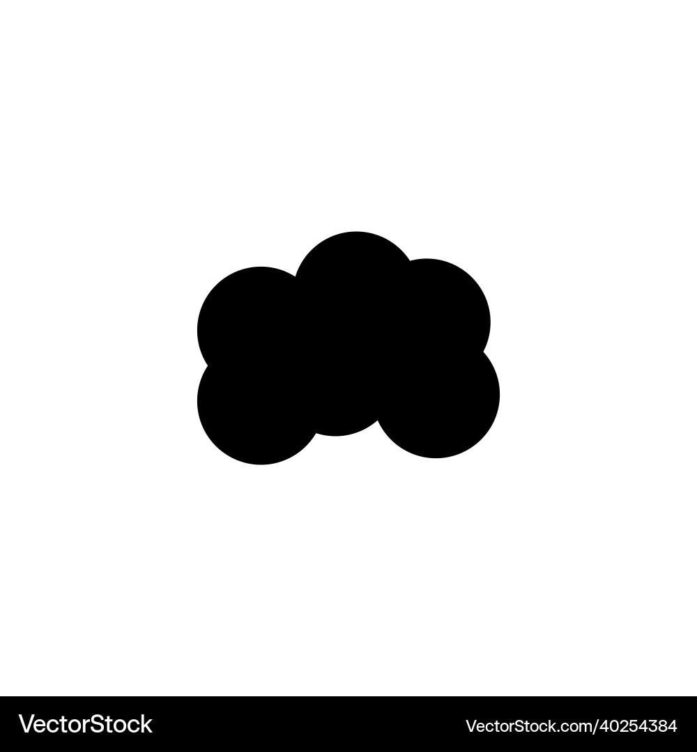Cloud flat icon simple style data sever symbol Cloud flat icon simple style data sever symbol vector image