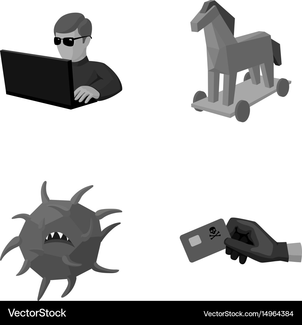 Hacker Hacker System Internet Hacker vektorbild
