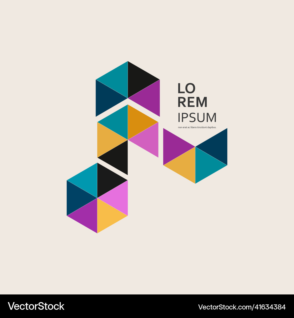 Overlapping geometric hexagon shape elements Overlapping geometric hexagon shape elements vector image
