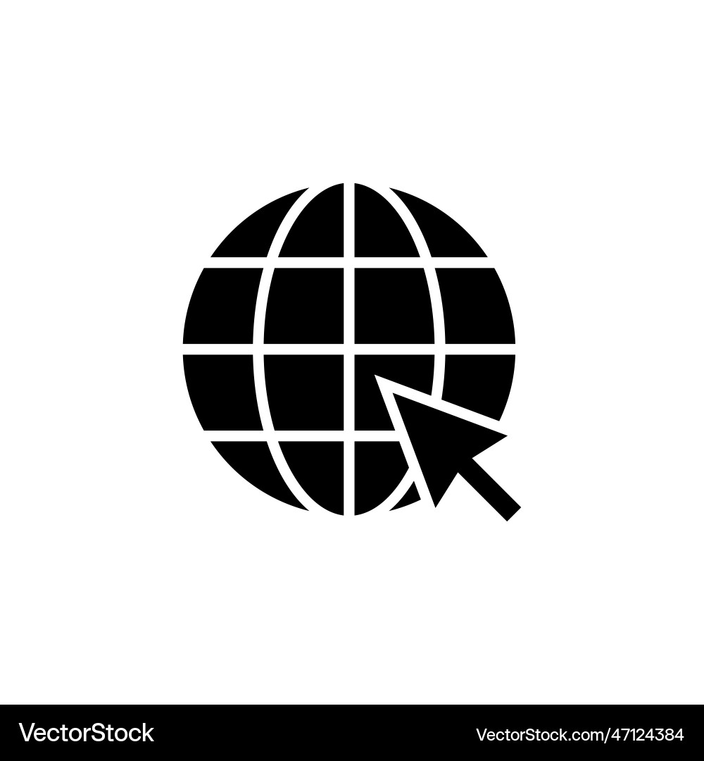 Web icon go to click Web icon go to click vector image