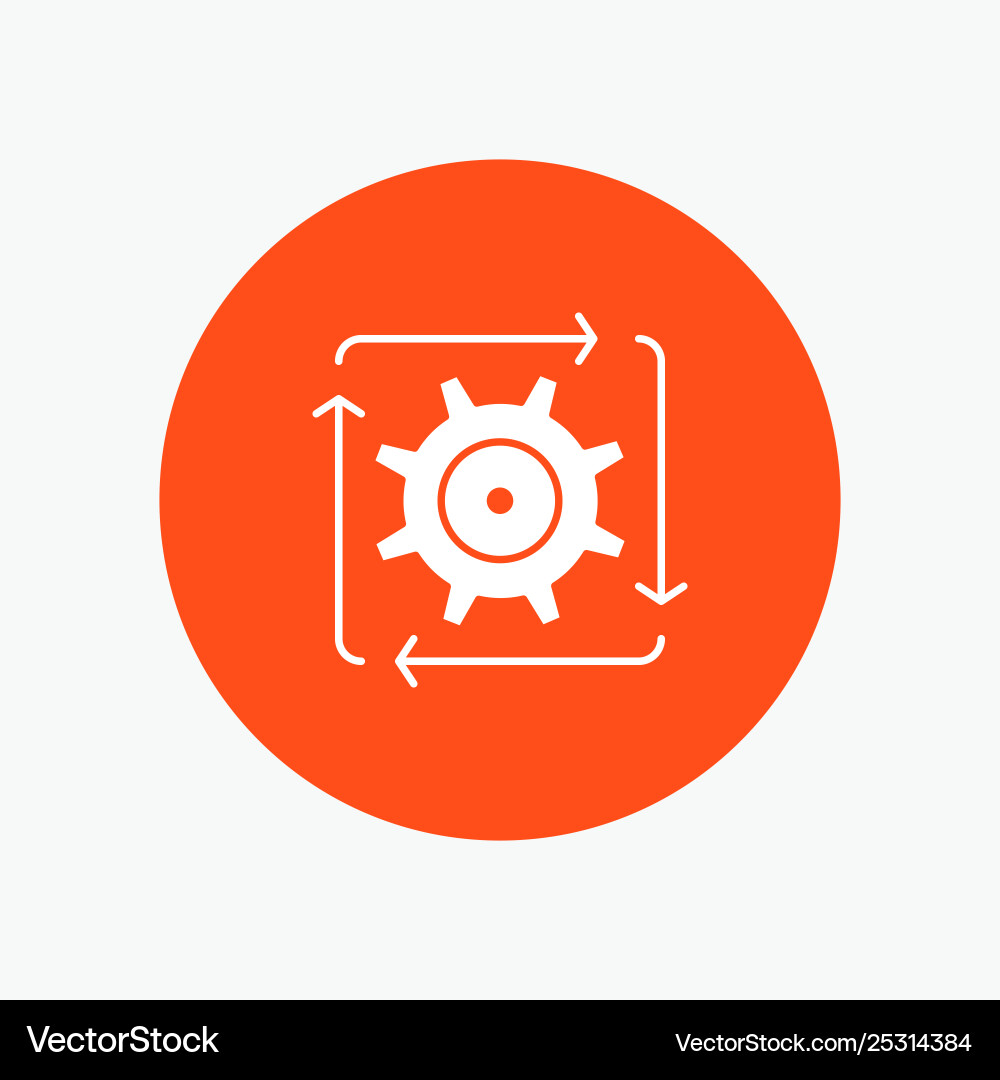 Workflow Automatisierungs-Entwicklungsablauf Workflow Automatisierungs-Entwicklungsablauf vektorbild