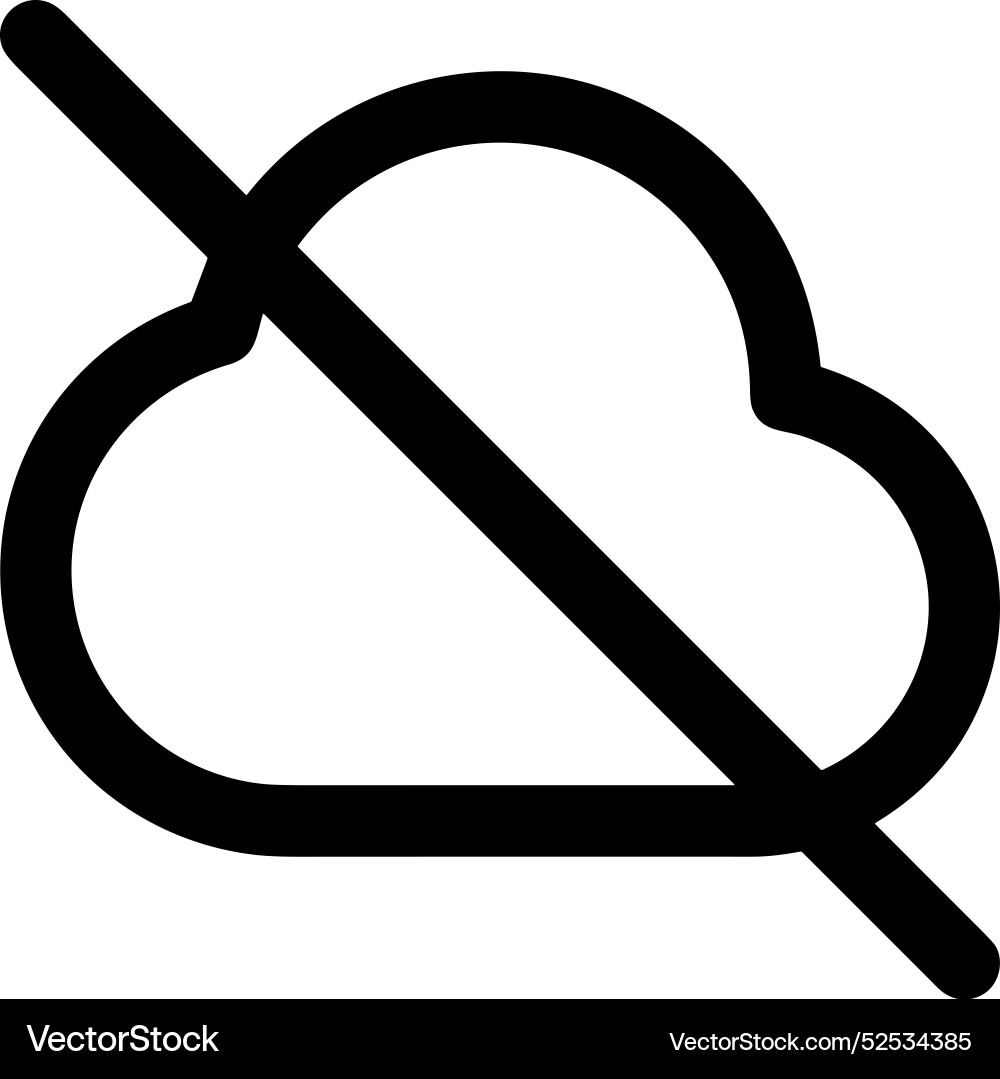 Cloud storage icon symbol image of the hosting Vector Image