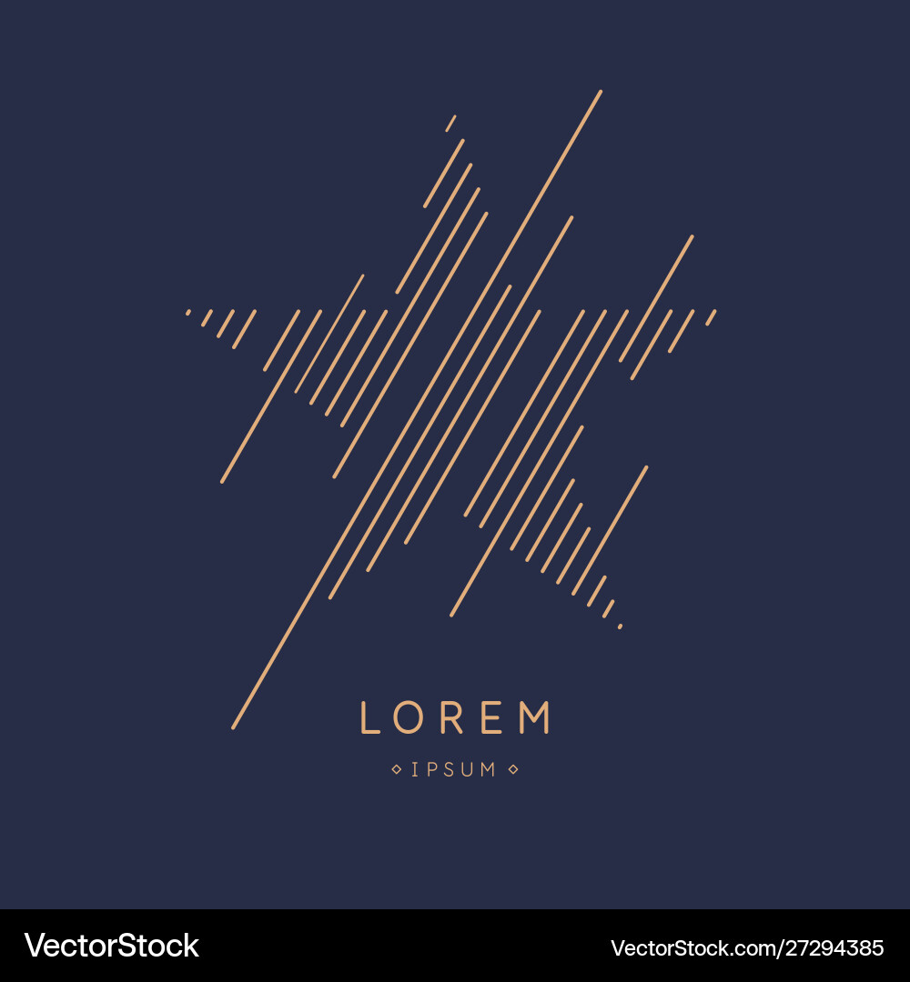 Design element with dynamic lines Design element with dynamic lines vector image