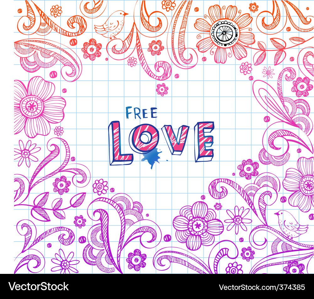 Floral frame Royalty Free Vector Image - VectorStock