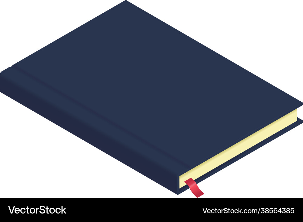 Isometric notebook vector image