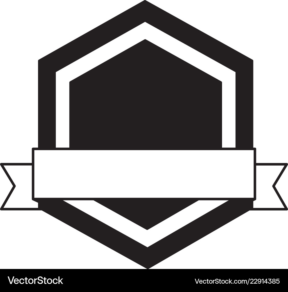 Label ribbon empty Vector Image