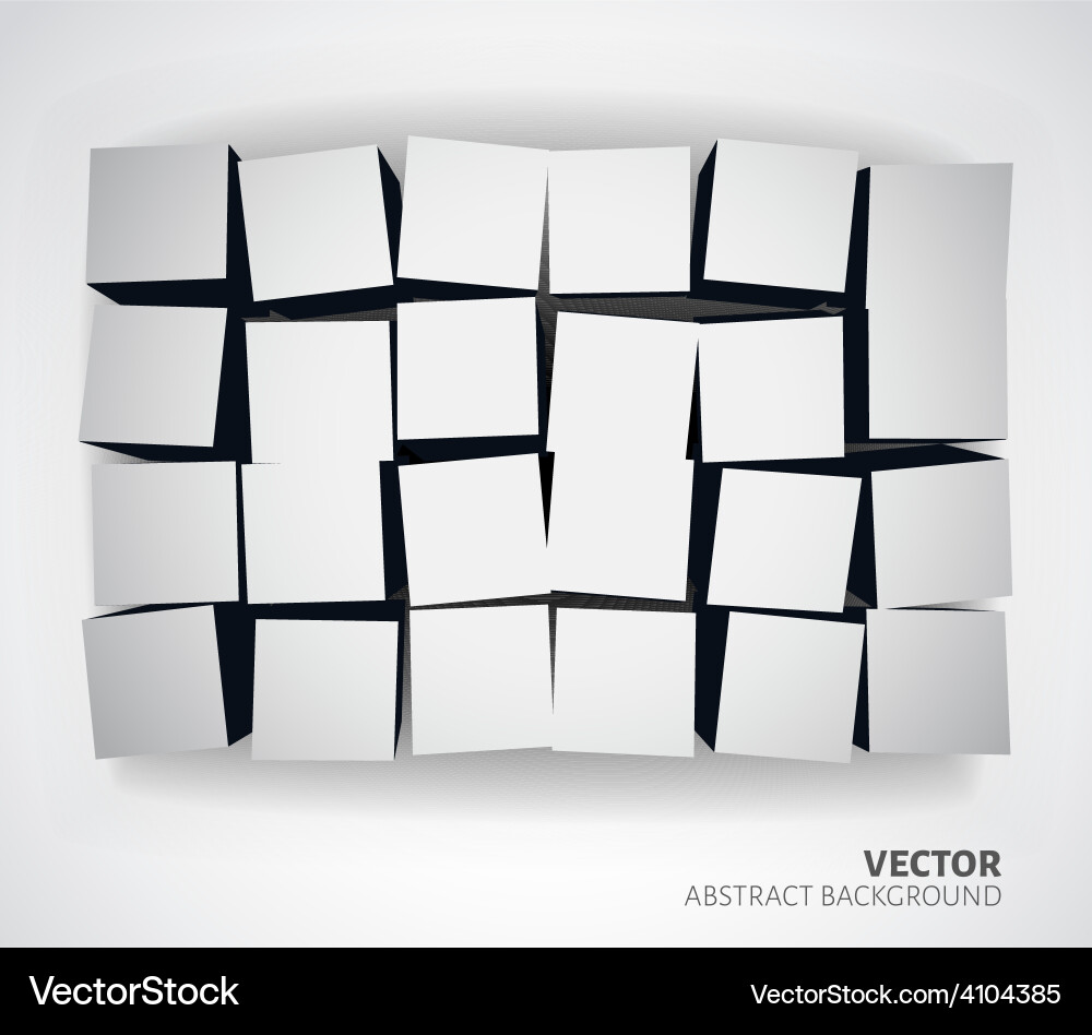 Modern 3D Cube Background vector image