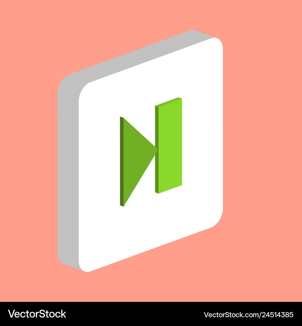 Next track button computer symbol vector image