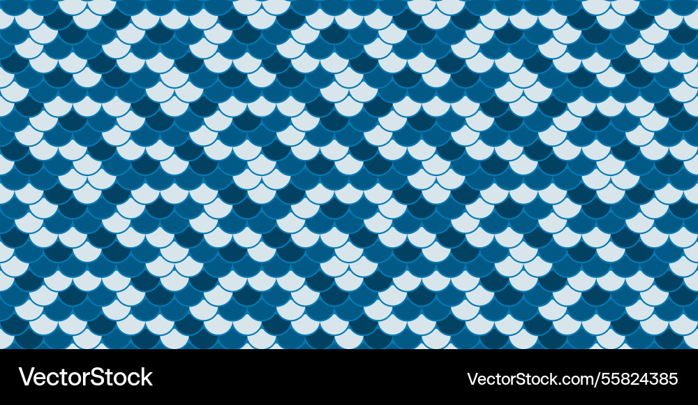 Seamless pattern of overlapping scales in calming Seamless pattern of overlapping scales in calming vector image