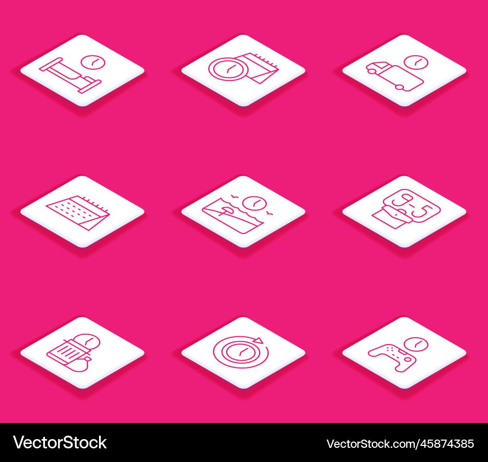 Set line time to sleep calendar and clock Set line time to sleep calendar and clock vector image