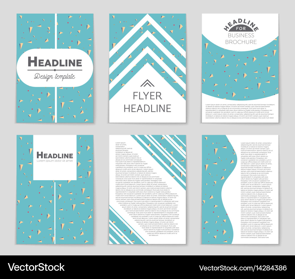 Abstract Background Set - Art & Layout Vector Image