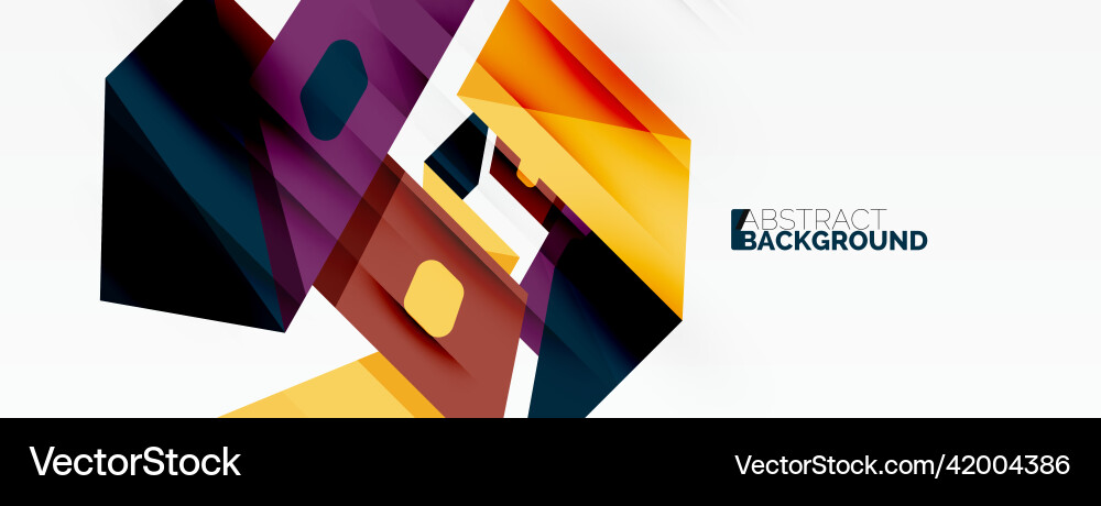 Abstract line and triangle background creative Vector Image