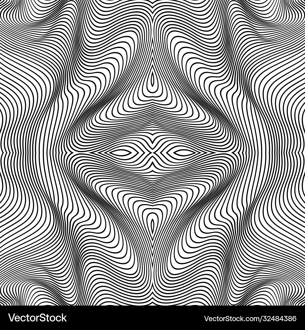 Abstract lines pattern waves background vector image