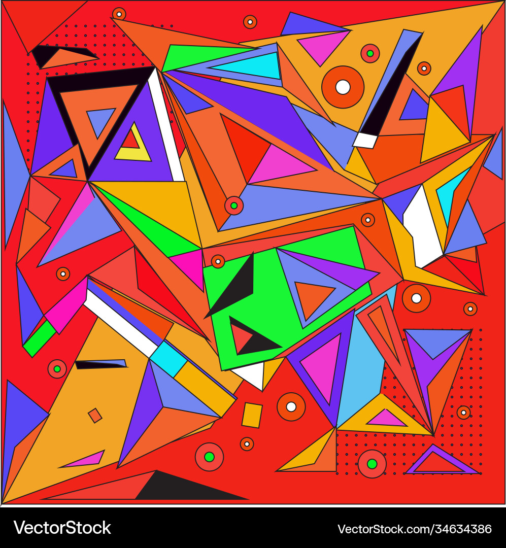 Abstract modern triangles background pattern vector image