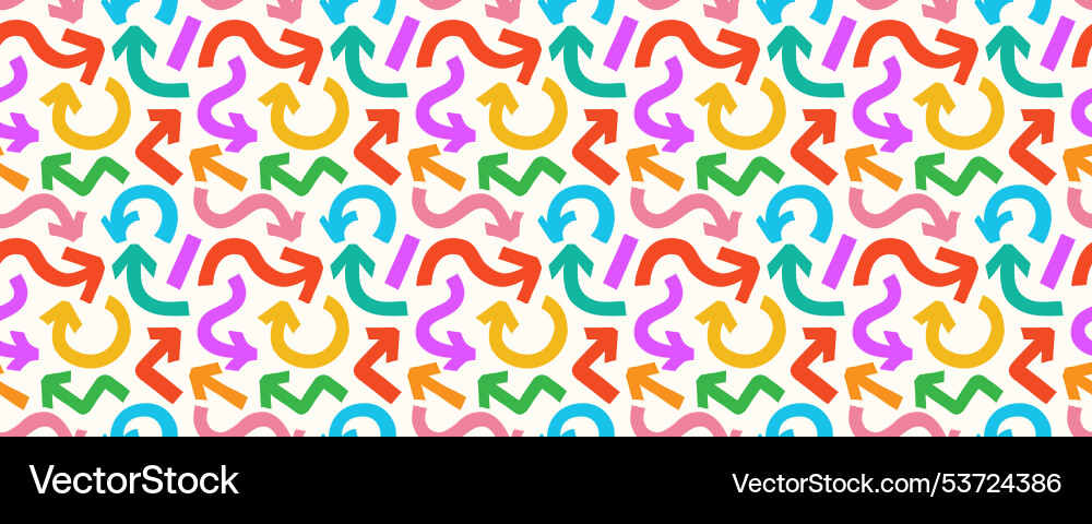 Arrow pattern marker bold style color Arrow pattern marker bold style color vector image