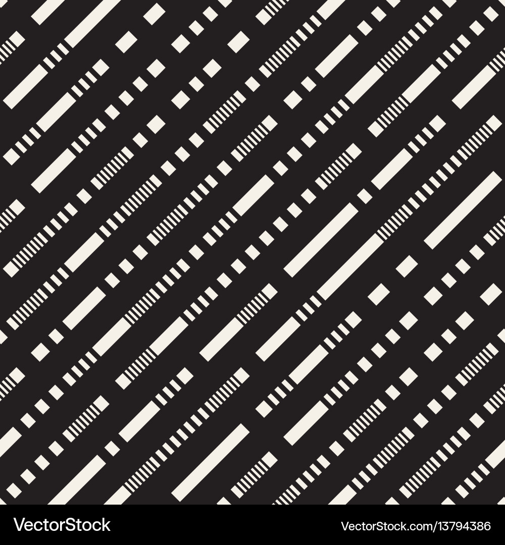 Black and white irregular dashed lines pattern Black and white irregular dashed lines pattern vector image
