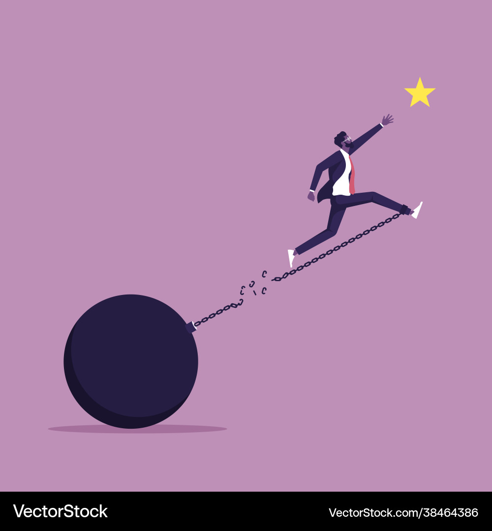 Break rule and limit in business concept Break rule and limit in business concept vector image