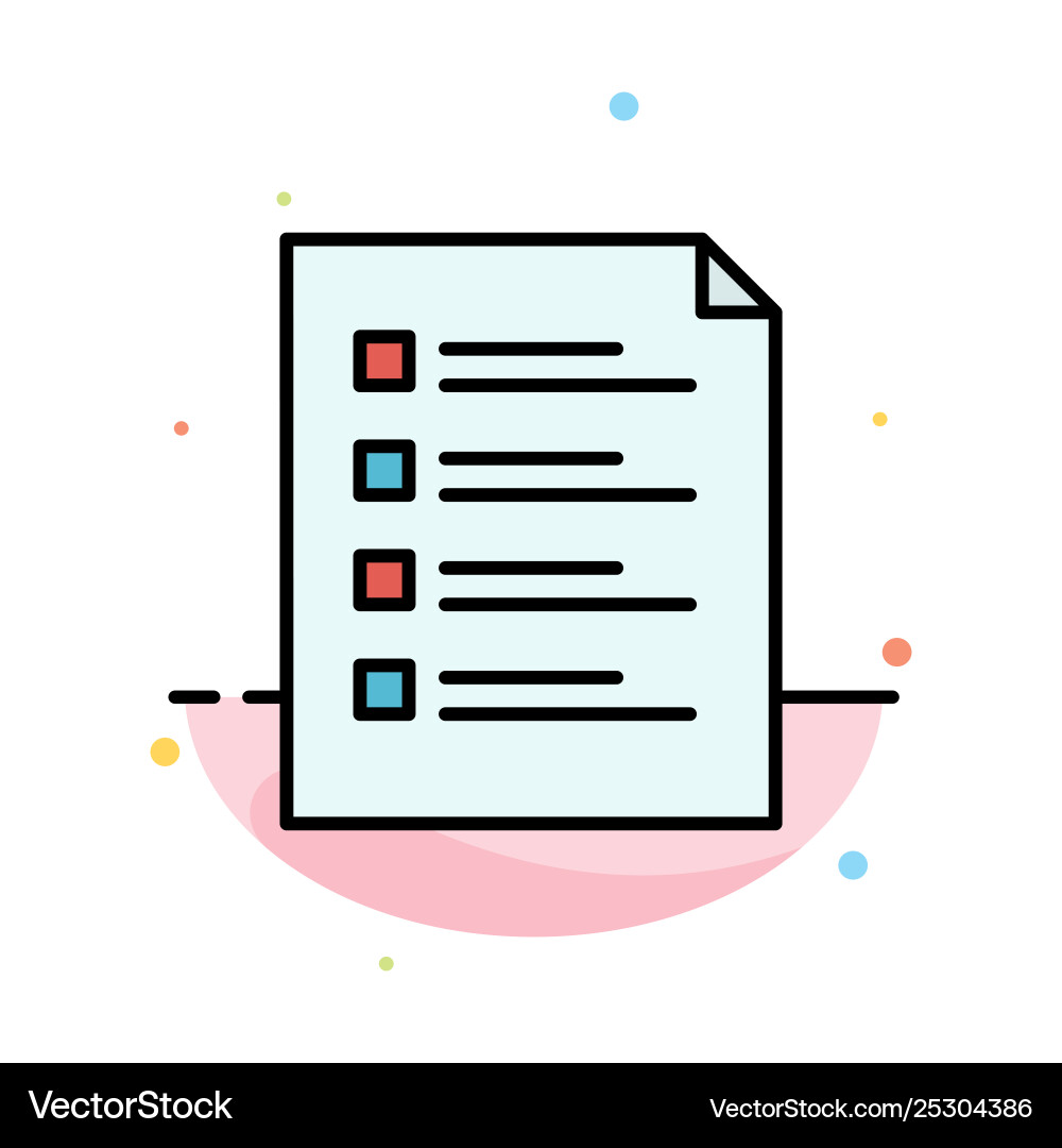 Checklist check file list page task testing Checklist check file list page task testing vector image