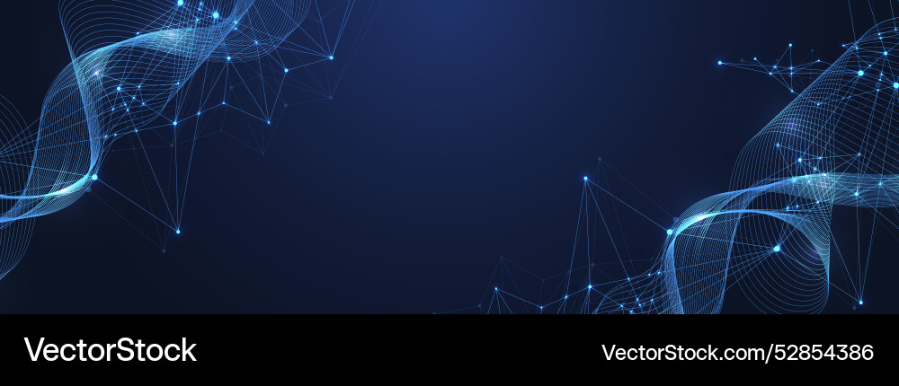 Digital Network Abstract Background vector image