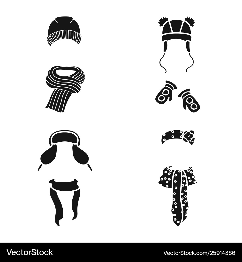 Isolated object fabric and weather sign set Vector Image