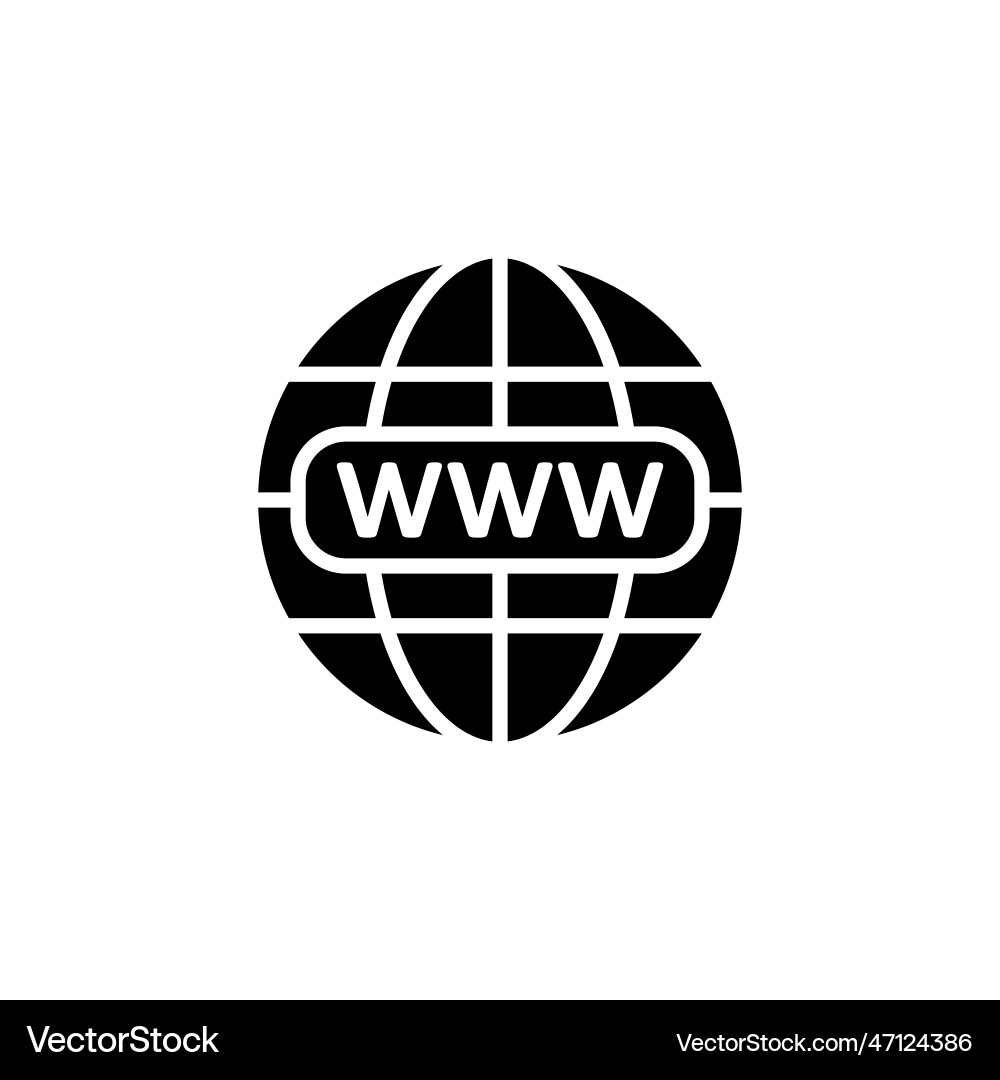 Web icon go to click vector image