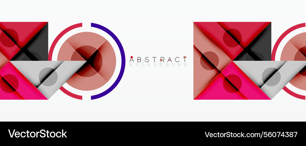 Abstract geometric composition with intersecting Abstract geometric composition with intersecting vector image