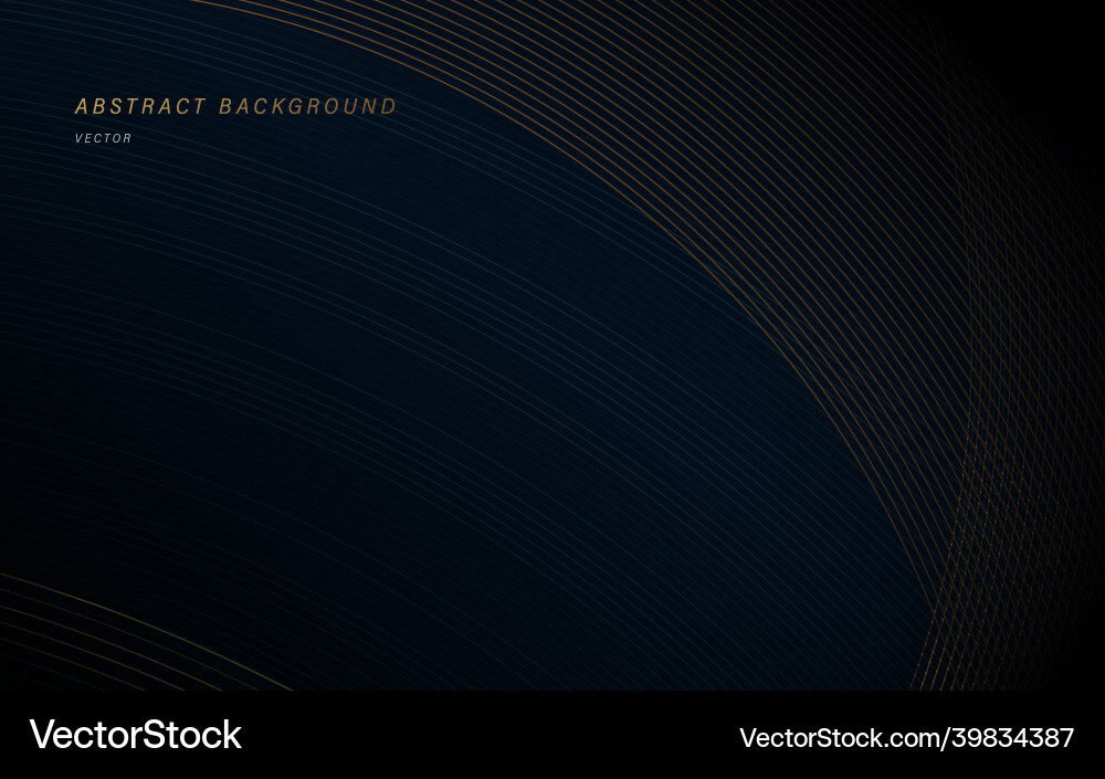 Abstract gold stripe waves line pattern Vector Image