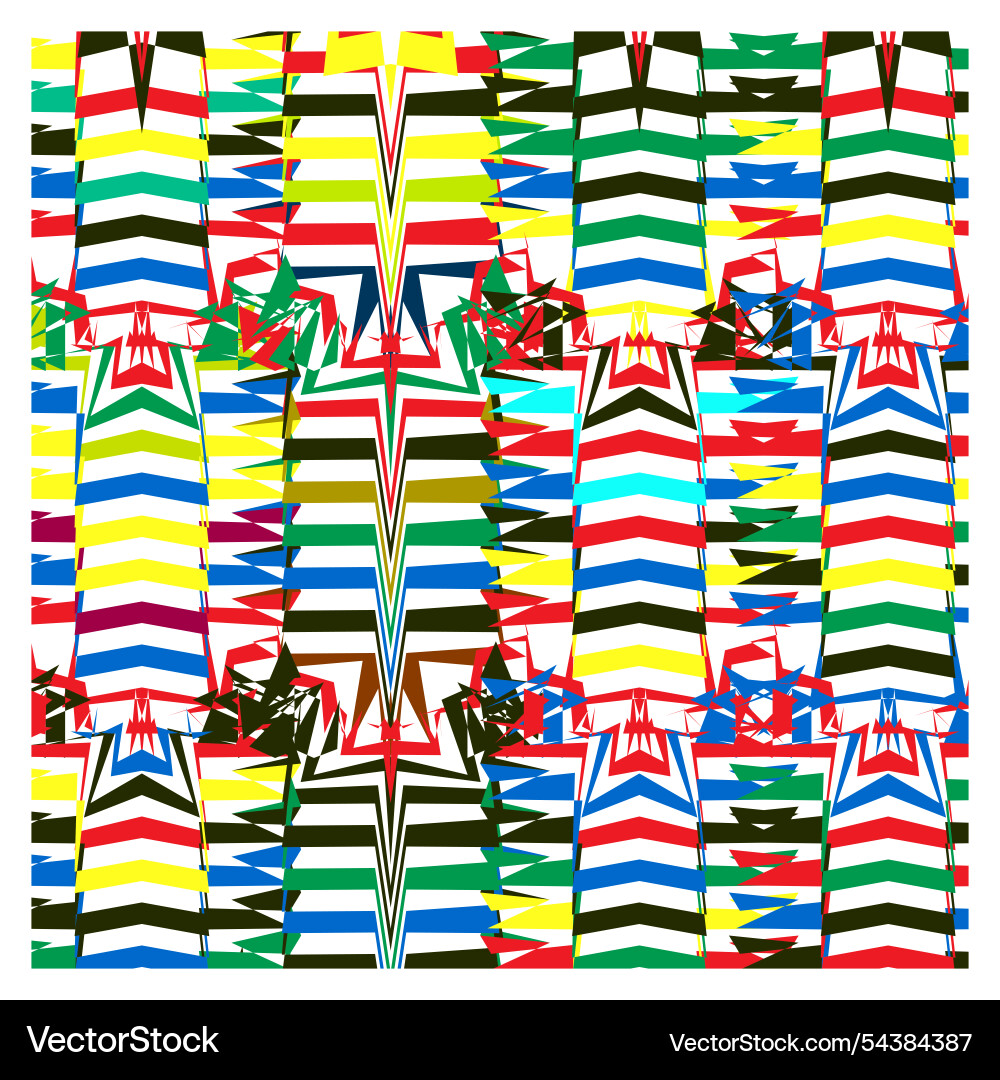 Abstract seamless zig zag geometric print pattern Vector Image