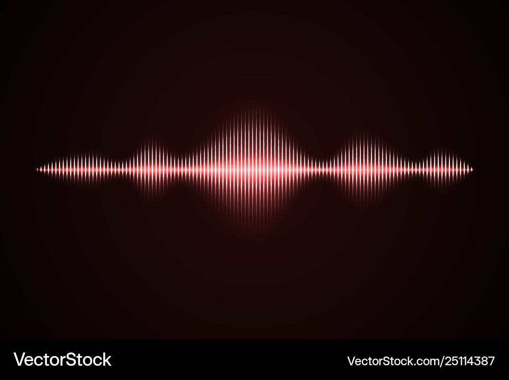 Abstract Sound Wave Pattern vector image