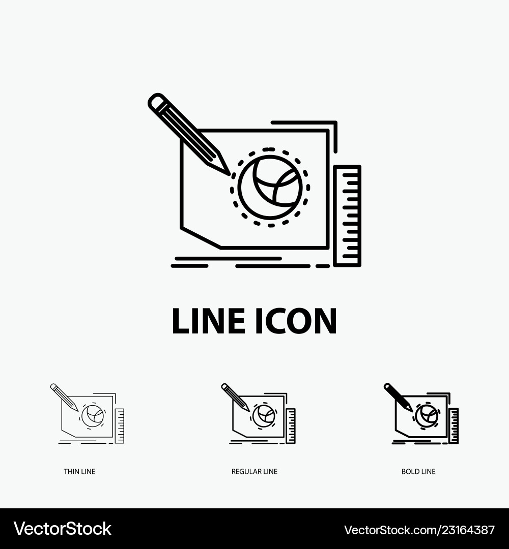 Content design frame page text icon in thin Content design frame page text icon in thin vector image