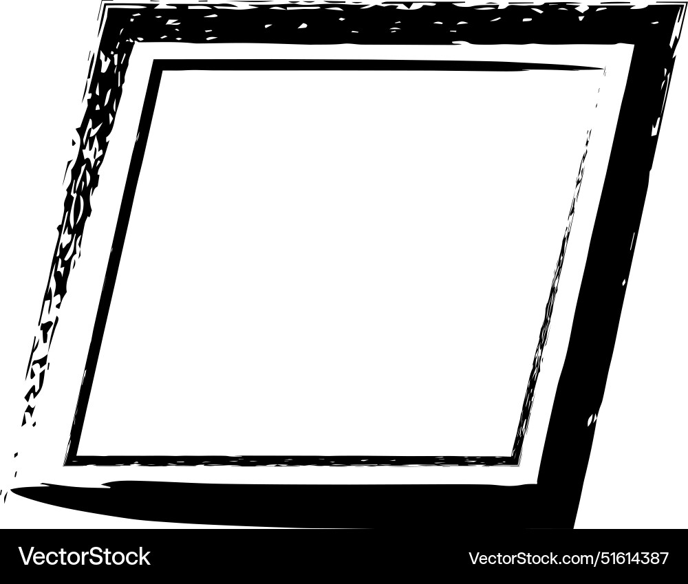 Frame parallelogram texture element outline Frame parallelogram texture element outline vector image