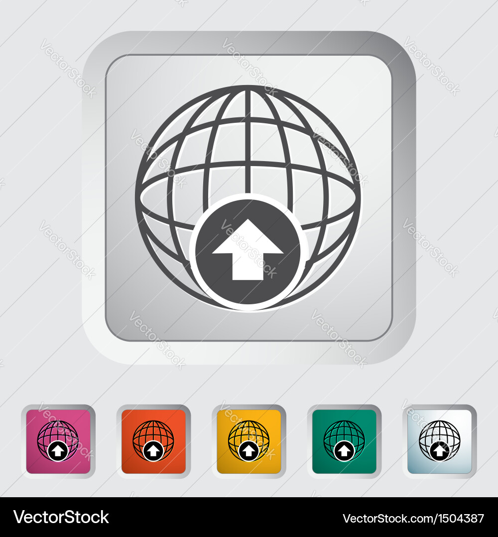 Global Connection Icons vector image